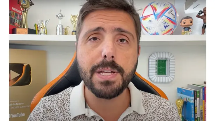 Reprodução/Canal do Nicola. Elenco do São Paulo se desentende após derrota