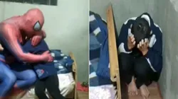 Em vídeo, ‘Homem-Aranha’ acalma menino autista e viraliza entre as redes sociais