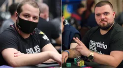 Luciano Hollanda (a esquerda) e Pedro Padilha (a direita) fizeram dobradinha na GGPoker (Fotos: Luis Bertazini e Carlos Monti/BSOP)