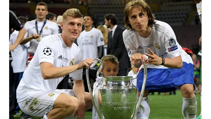 Foto: Matthias Hangst/Getty Images/Itália - Kroos e Modric: dupla está em fim de contrato no Real Madrid