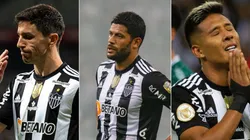 Foto: Fernando Moreno/AGIF; Alessandra Torres/AGIF - Nacho, Hulk e Zaracho do Atlético-MG