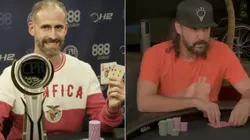 Leo Raja (a esquerda) é o campeão do CPH com Gabriel O Pensador (a direita) em 2ª lugar (Foto: Reprodução youtube canal Superpoker)