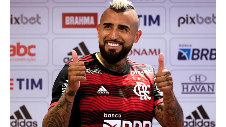 Foto: Buda Mendes/Getty Images - Vidal crê que Flamengo poderia bater Palmeiras no Brasileiro "se tivesse tempo hábil"