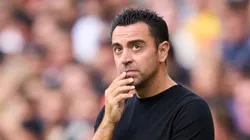 Alex Caparros/Getty Images - Xavi ameniza eliminação do Barcelona
