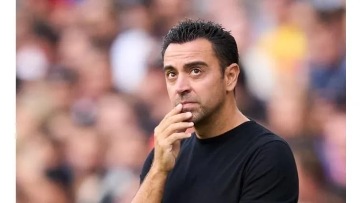 Alex Caparros/Getty Images - Xavi ameniza eliminação do Barcelona