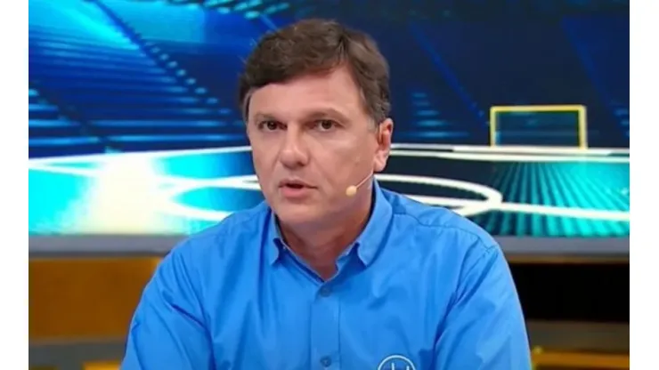 Foto: Reprodução SBT/ "Escalou o brucutu"; Mauro Cezar critica escolha de Felipão em final da Libertadores.