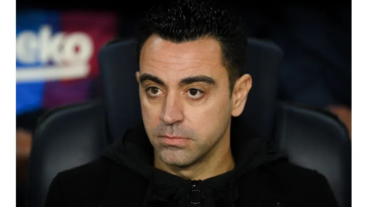 David Ramos/Getty Images. Xavi durante disputa do Barcelona