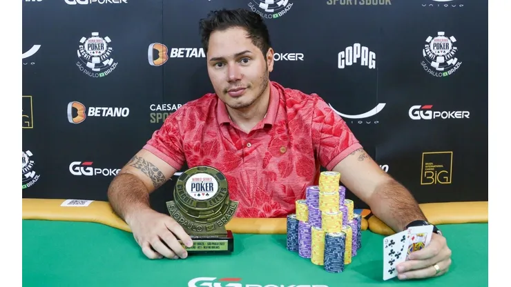 Rafael Santos ficou com o título do No Breaks (Foto: Rafael Terra/WSOP Brazil)