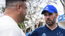 Foto: Gustavo Aleixo/Cruzeiro/Divulgação - Ronaldo e Pezzolano: investidor minimizou tropeços do time nos últimos jogos