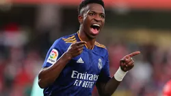 Fran Santiago/Getty Images. Vini Jr. é um dos destaques do Real Madrid.