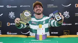 Marcelo Giordano levou a primeira joia dele na WSOP (Foto: Luis Bertazini/WSOP Brazil)