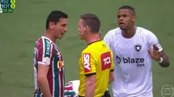 Foto: Reprodução/TV Globo - Ganso ficou 'pistola' com árbitro