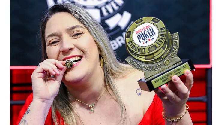Samara Alexandre venceu o Ladies da WSOP Circuit Brazil (Foto: Rafael Terra/WSOP Brazil)