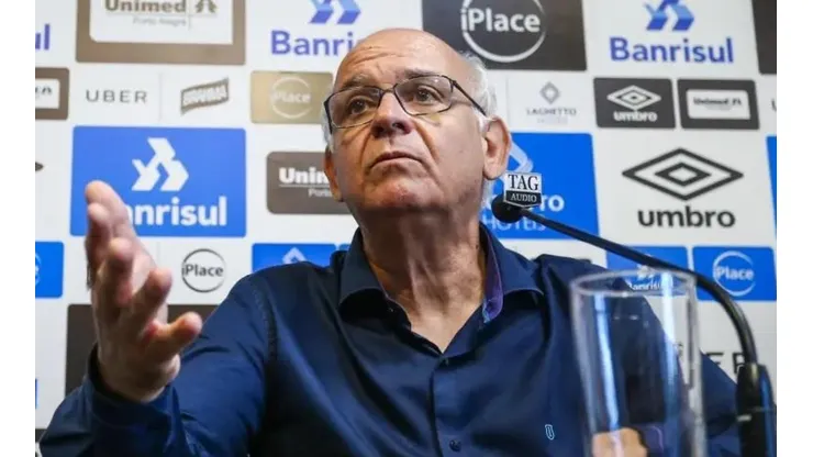 Lucas Uebel/Grêmio FBPA/ "Precisa mostrar e resolver esse assunto"; Presidente do Grêmio é sincero sobre duelo contra o Náutico.