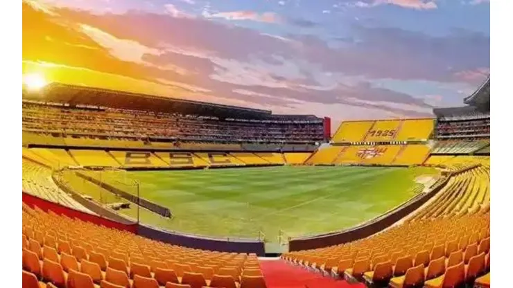 Divulgação/Barcelona/EQU/ "Avalia uma sede alternativa"; Conmebol expõe planos para melhorar as finais da Copa Libertadores e Sul-Americana.