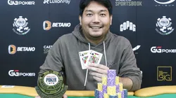 Luis Kamei venceu torneio no primeiro dia da série (Foto: Rafael Terra/WSOP Ciruit)