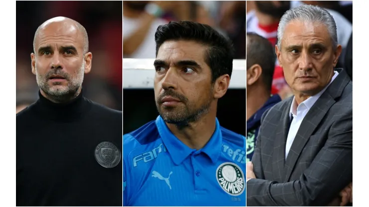 Wagner Meier; Dan Mullan; Justin Setterfield/Getty Images - Pep Guardiola, Abel Ferreira e Tite