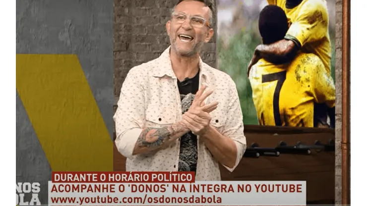 Foto: Reprodução/Band - Neto debochou do Flamengo e cravou Botafogo como maior do que o Rubro-Negro