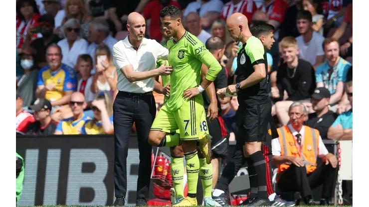 Foto: Steve Bardens/Getty Images - Cristiano Ronaldo vive relação ruim com Eric ten Hag