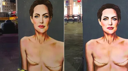 Angelina Jolie é musa inspiradora de obra de arte