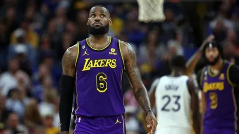 LeBron durante a derrota para o Warriors