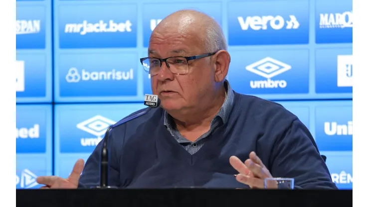 Foto: Bárbara Assmann/Grêmio/Divulgação - Romildo Bolzan Júnior: presidente foi criticado por ex-jogador do Grêmio