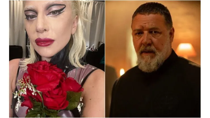 Lady Gaga cantou Poker Face e Russell Crowe dirigiu e atuou o filme Poker Face (Fotos: Reprodução instagram oficial @ladygaga e @russellcrowe)