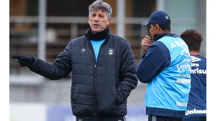 Foto: Lucas Uebel/Grêmio/Divulgação - Renato Portaluppi: técnico vai mexer no time titular do Grêmio