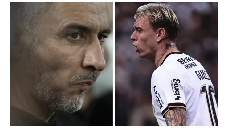 Montagem: fotos de Ettore Chiereguini e Jorge Rodrigues/AGIF - Vítor Pereira teve que esclarecer climão com R. Guedes nos bastidores
