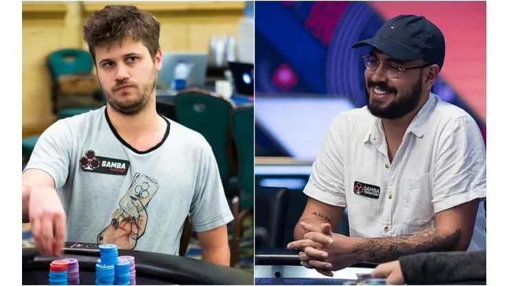 Kelvin Kerber não poupou elogios para Lucas Rocha, jogador do Samba Team (Foto: Neil Stoddart e Danny Maxwell/PokerStars)
