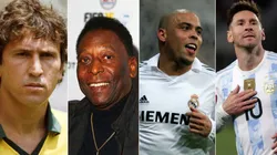 Mike King; Denis Doyle; Robert Cianflone; Juan I. Roncoroni - Zico, Pelé, Ronaldo Fenômeno e Messi