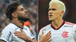 Heuler Andrey/Getty Images ;Marcello Zambrana/AGIF - Yuri Alberto do Corinthians e Pedro do Flamengo
