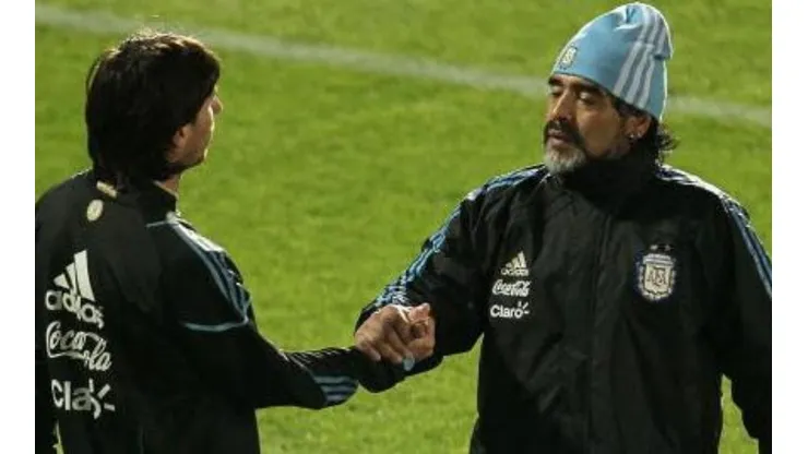 Foto: Chris McGrath/Getty Images - Maradona já foi treinador de Messi