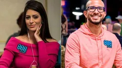 Vivi Salibe e Alexandre Mantovani são profissionais brasileiros de poker que representam o site azul (Fotos: Divulgação/888poker)