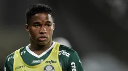 Endrick fez a sua estreia com a camisa do Palmeiras (Foto: Thiago Ribeiro/AGIF)