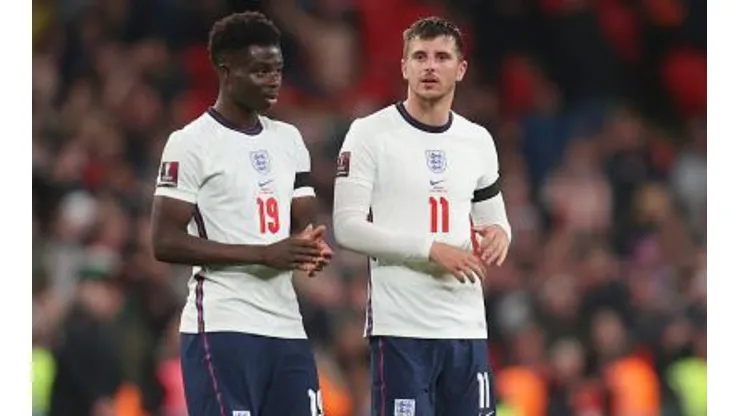 Foto: David Ramos/Getty Images - Bukayo Saka e Mason Mount devem estar na Copa do Mundo