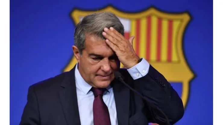 Foto: Pau Barrena / AFP - Laporta não poupou críticas em suas falas.