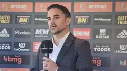 Pedro Souza / Atlético/ "Tenho uma identificação..."; Rodrigo Caetano fala sobre especulações de deixar o Atlético-MG.