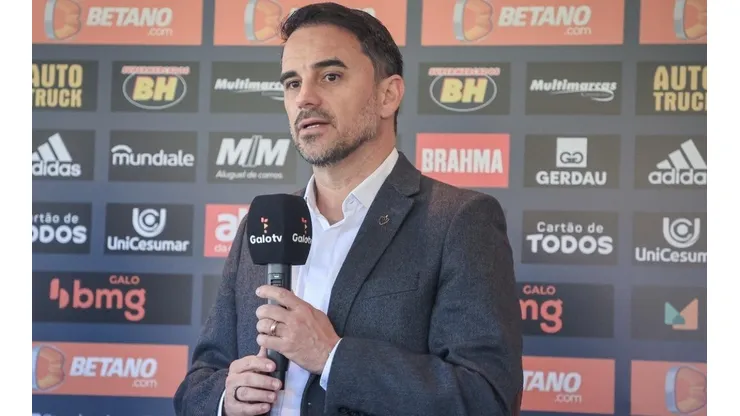 Foto: Flickr oficial do Atlético Mineiro - Caetano em coletiva no Galo.