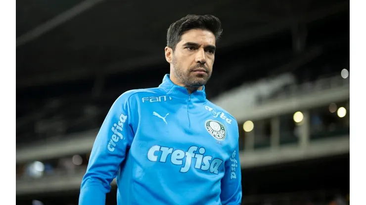 Jorge Rodrigues/AGIF - Abel no comando do Palmeiras.