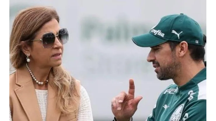 - Leila Pereira ao lado de Abel Ferreira