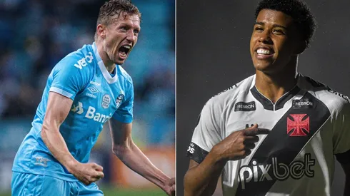 Foto: Thiago Ribeiro/AGIF; Foto: Maxi Franzoi/AGIF - Time do Grêmio e do Vasco