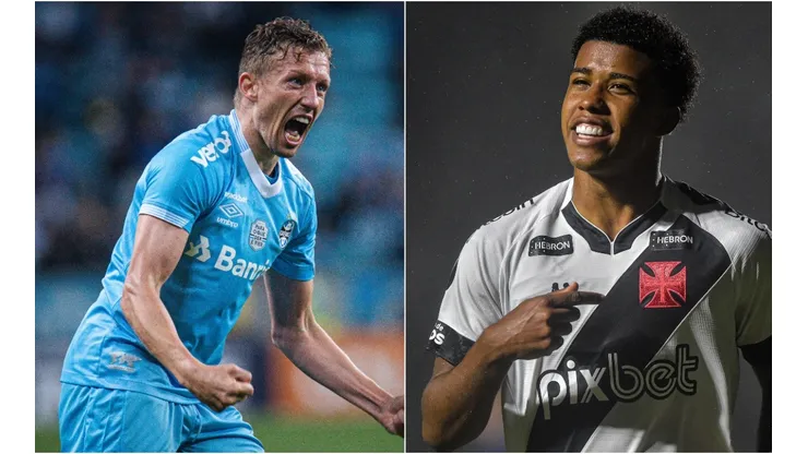 Foto: Thiago Ribeiro/AGIF; Foto: Maxi Franzoi/AGIF - Time do Grêmio e do Vasco