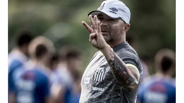 Foto: Ivan Storti/Santos FC - Jorge Sampaoli foi o responsável por lançar Wagner Palha no profissional do Peixe