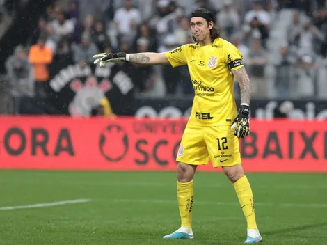Gesto de Cássio vaza ao vivo e gera polêmica entre a torcida do Corinthians