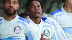 Ettore Chiereguini/AGIF - Endrick no banco do Palmeiras.