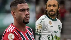 Wellington Rato pelo São Paulo. Foto: Robson Mafra/AGIF Apodi pelo Goiás. Foto: Robson Mafra/AGIF