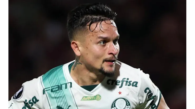 Foto: Cesar Greco/Palmeiras - Arthur marca dois pelo Palmeiras
