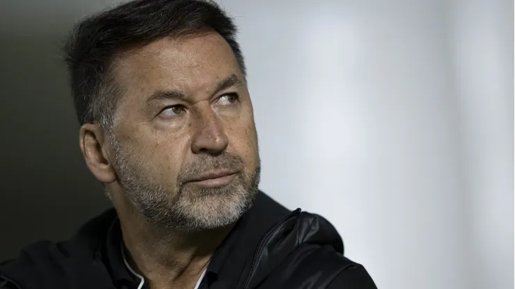 Augusto Melo, presidente do Corinthians, durante partida contra o Vasco, em São Januário, pelo Campeonato Brasileiro, no dia 10/07/2024.