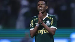 Estevao jogador do Palmeiras se lamenta durante partida. Foto: Ettore Chiereguini/AGIF
